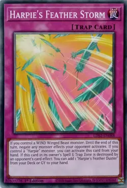 LDS2-EN088 Harpie's Feather Storm Common 1st Edition YuGiOh Card - Image 1