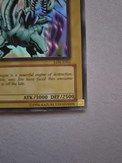 YuGiOh | Blue-Eyes White Dragon | LOB-E001 | Ultra Rare | 1st Edition | VLP-NM - Image 4