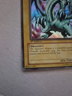 YuGiOh | Blue-Eyes White Dragon | LOB-E001 | Ultra Rare | 1st Edition | VLP-NM - Image 5