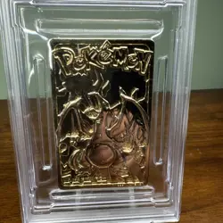 1999 BURGER KING POKEMON GOLD CARDS CHARIZARD PSA 8 - Image 2