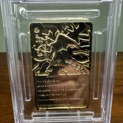 1999 BURGER KING POKEMON GOLD CARDS CHARIZARD PSA 8 - Image 4