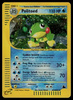 Politoed - H23/H32 - Pokemon Card Skyridge Holo Rare - MP - Image 1