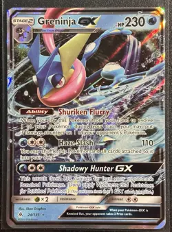 Greninja GX 24/131 - Pokemon TCG Forbidden Light Holo Rare NM/M Card - Image 1