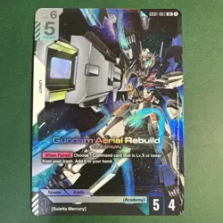 Gundam Aerial Rebuild GD01 067 LR Gundam Card Game - Newtype Rising - Image 1