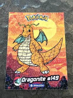 2025 POKEMON STAINED GLASS Crystal Card Kanto Peru Foil # 149 Dragonite - Image 1