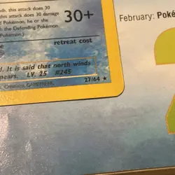 Pokemon TCG 2001 Neo Revelation Set: Suicune 27/64 - Non-Holo Rare Card - LP/NM - Image 4