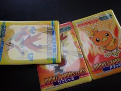 Pokemon Bandai Promo Waterproof Bathroom Menko Card x3 Blaziken Evolutions #5531 - Image 2