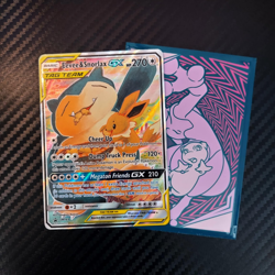 Pokemon Eevee & Snorlax GX #SM169 - 2019 Black Star Promo Tag Team Card - Image 1
