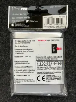 Pack of 50 Ultra Pro Clear Matte Deck Protector Card Sleeves 66mm x 91mm NEW - Image 2