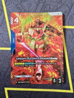 Unicorn Mode Gundam - GD01-005 - R+ Alt Art - Gundam TCG Card Game - Image 1