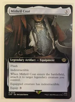 MTG LORD OF THE RINGS Mithril Coat EXTENDED ART - Rare - Image 1