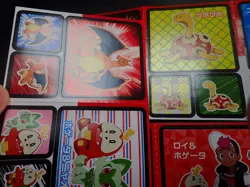 Pokemon Card Coris Promo Non Holo Sticker x3 Charizard etc #4754 - Image 2