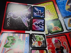 Pokemon Card Coris Promo Non Holo Sticker x3 Charizard etc #4754 - Image 3