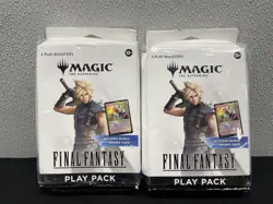 Magic the Gathering MTG Universes Beyond: Final Fantasy - Play Pack Lot of 2 - Image 1