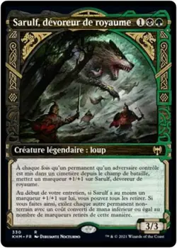 MTG Magic KHM FR Showcase - Sarulf, Realm Eater/Sarulf, Kingdom Eater - Image 1