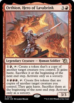 ORTHION, HERO OF LAVABRINK x1 mtg NM-M March of The Machine 1 Rare - Image 1