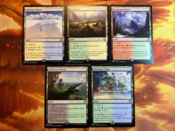 MTG 5 x Rare Pain Land Secret Lair Commander Deck: Everyone's Invited Near-Mint! - Image 1