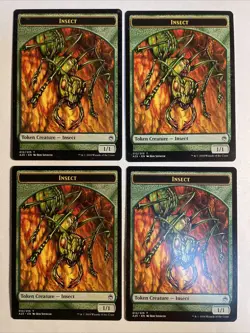 4x Mtg Masters 25 Insect Token NM Magic Karte Magic The Gathering - Image 1