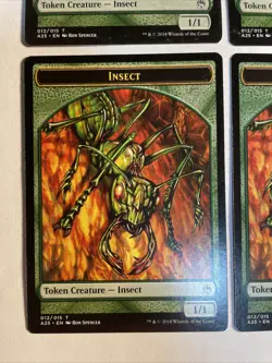 4x Mtg Masters 25 Insect Token NM Magic Karte Magic The Gathering - Image 2