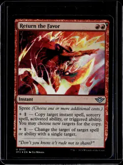 Return The Favor - 142 - Foil - OTJ - NM - MTG Magic the Gathering - Image 1