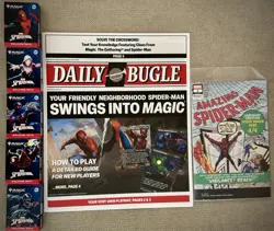 SDCC 2025 Magic The Gathering x Spider-Man Complete Welcome Deck Set (5) + COMIC - Image 1