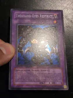Yu-Gi-Oh! SECRET RARE HOLO CARD THOUSAND-EYES RESTRICT MC1-EN004 NM - Image 2