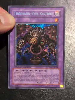 Yu-Gi-Oh! SECRET RARE HOLO CARD THOUSAND-EYES RESTRICT MC1-EN004 NM - Image 3