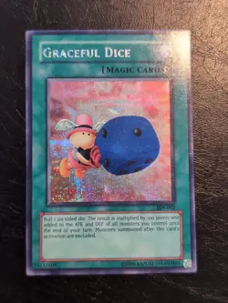 Yu-Gi-Oh! PRISMATIC SECRET RARE HOLO CARD GRACEFUL DICE EDS-002 VLP - Image 1