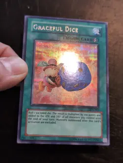 Yu-Gi-Oh! PRISMATIC SECRET RARE HOLO CARD GRACEFUL DICE EDS-002 VLP - Image 2