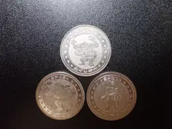 Pokemon Card Meiji Promo Battle Coin x3 Machamp Evolutions #5454 - Image 1