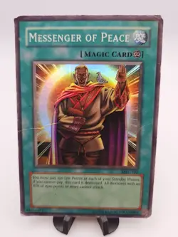 Messenger of Peace MRL-102 Heavily Played Super Holo Rare Yugioh Card Magic 2002 - Image 1