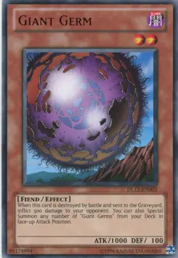 Yugioh Giant Germ DL12-EN003 Rare Red NM - Image 1