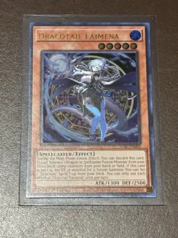 YU-GI-OH! Dracotail Faimena JUSH-EN002 Ultra Rare Justice Hunters - Image 1