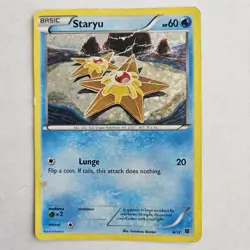 Pokemon TCG Staryu Reverse Holo Lunge HP 60 4/12 Free Shipping - Image 1