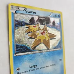 Pokemon TCG Staryu Reverse Holo Lunge HP 60 4/12 Free Shipping - Image 2