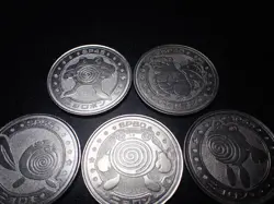 Pokemon Card Meiji Promo Battle Coin x5 Poliwrath Evolutions & Slowbro #5462 - Image 2