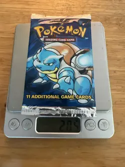 Pokemon Base Set Unlimited Booster Pack Blastoise LIGHT 20.5G - Image 1