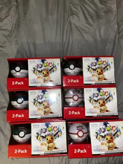 Sam’s Club Pokemon Prismatic Etb And Pokeball Bundle! Lot Of 6 - Image 1
