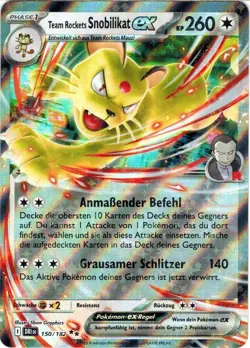 POKEMON Ewige Rivalen " Team Rockets Snobilikat " ex 150/182 Near Mint (1281) - Image 1