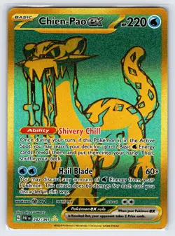 Chien-Pao ex 242/091 2024 Paldean Fates Pokemon Card Gold Hyper Rare Holo - Nm - Image 1