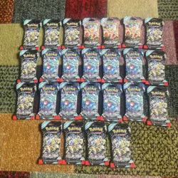 Pokemon tcg stellar crown sleeved booster packs X25 new & sealed - Image 1