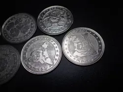 Pokemon Card Meiji Promo Battle Coin x7 Exeggutor Muk etc #5503 - Image 3