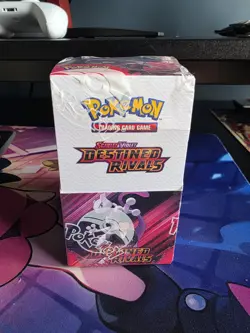 Pokemon Destined Rivals Half Booster Box 18 Packs SEALED - Image 1
