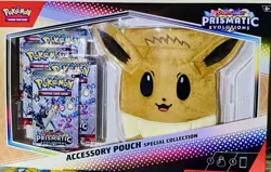 Pokemon Prismatic Evolutions Accessory Pouch Special Collection Sealed New - Image 3