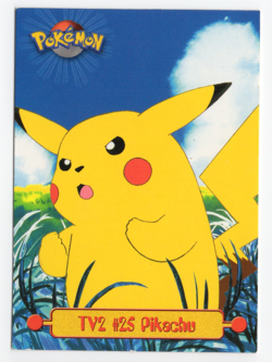 Pikachu TV2 #25 Topps TV Animation Edition Pokemon Card - Image 1