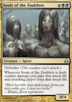 Souls of the Faultless - Light Play MTG Guildpact - Image 1
