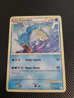Pokemon TCG - Gyarados Heartgold & Soulsilver 4/123 Cracked Ice Holo - LP - Image 1