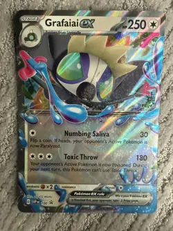 Pokemon JUMBO Grafaiai ex SVP100 And Normal Card - Image 1