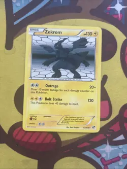 Pokemon Zekrom 47/114 - BW Black White Base - Holo Rare - Excellent - Image 1