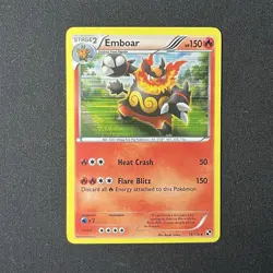 Emboar Holo 19/114 Black & White Base Set Pokemon Card - Image 2